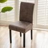 Housse de Chaise en Tissu Technique Imperméable Housse de Chaise de Salle à Manger pour la Maison Coussin de Dossier Housse de Chaise d'Hôtel Monobloc