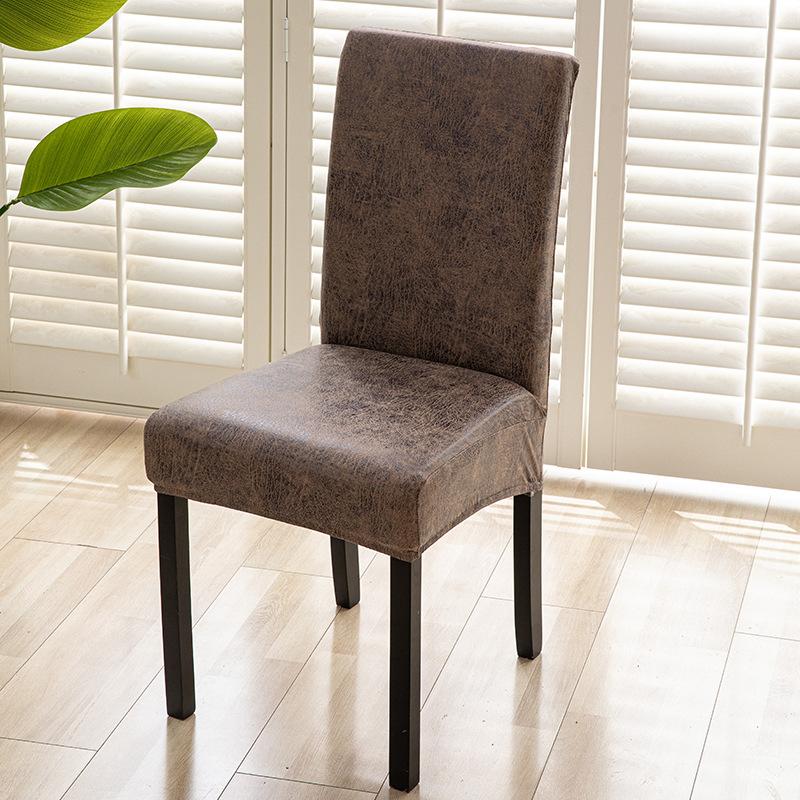 Housse de Chaise en Tissu Technique Imperméable Housse de Chaise de Salle à Manger pour la Maison Coussin de Dossier Housse de Chaise d'Hôtel Monobloc