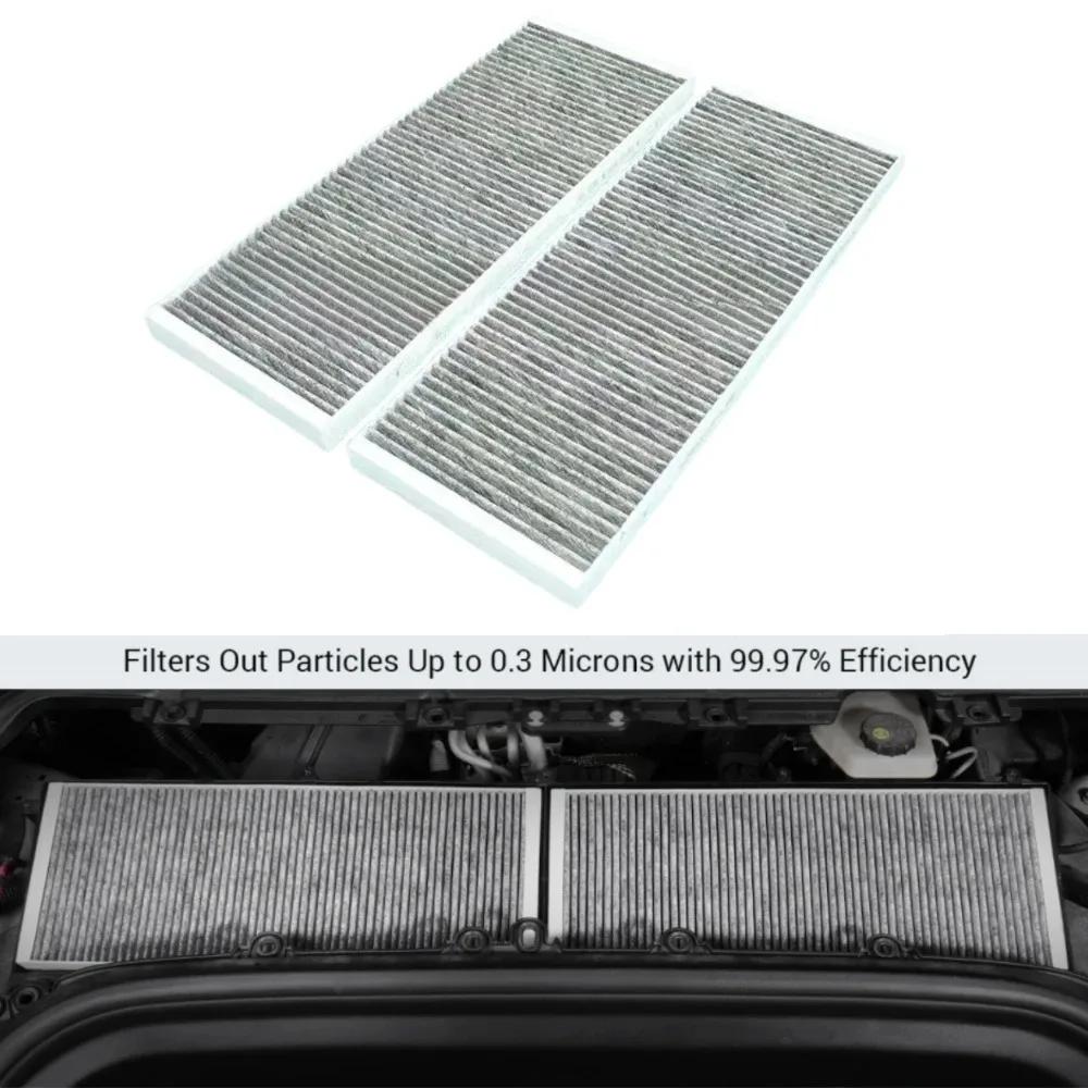 4PCS Cabin Air Filter HEPA for Tesla Model Y Air Intake Filter Replacement with Activated Carbon 2020-2025 ModelY Accessories