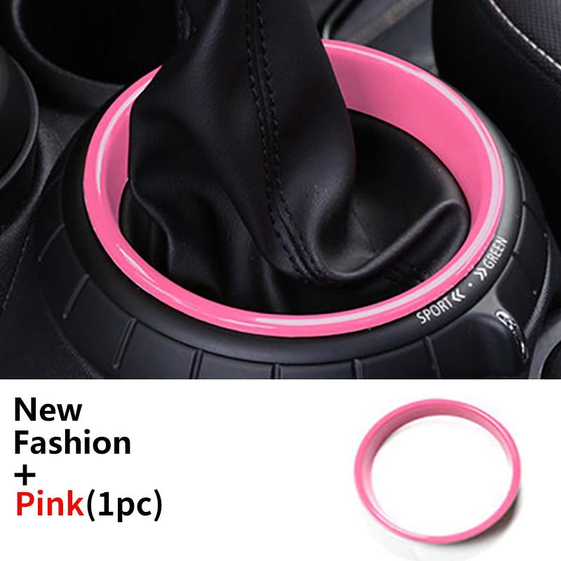 

Накладка-кольцо на панель рычага переключения передач для MINI ONE COOPERS JCW Clubman F54 F55 F56 F57 F60 Countryman Аксессуары для украшения интерьера Pink (F)