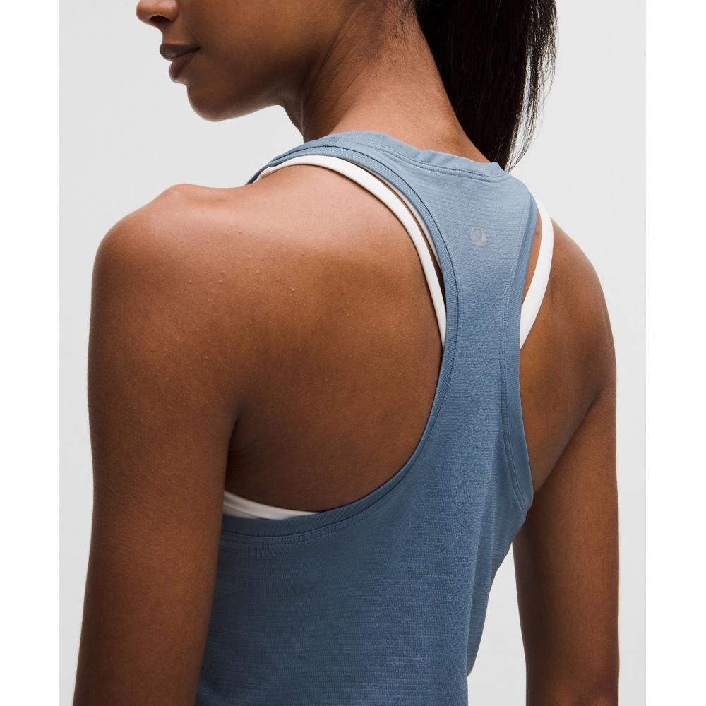 Lululemon Swiftly Tech Racerback Tank Top 2.0  Waist Length Steel Blue Steel Blue