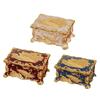 Decorative Peacocks Design Jewelry Box in Colorful Zinc Alloy Material for Vanity Table Organization and Jewelry Protections