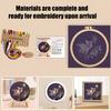 Star Goldfish Embroidery Kit Embroidery Starter Kit with Hoop Fabric Threads Adult Needlework Kit for Beginners Home Decor