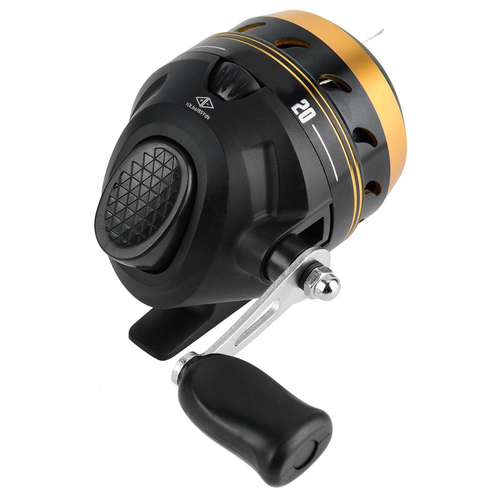 SY20 Shot Fishing Wheel Metal Fish Built in Line Casting Reel for Fishing Golden