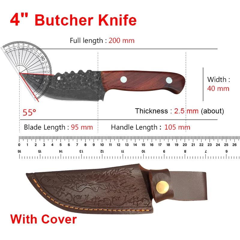 

Нож мясника ручной ковки, профессиональные кухонные ножи для обвалки, поварские ножи из нержавеющей стали, нож для нарезки фруктов, рыбы, мяса