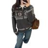 Korean Style Retro Fair Isle Jacquard Cardigan for Women - Trendy Autumn/Winter Knitwear