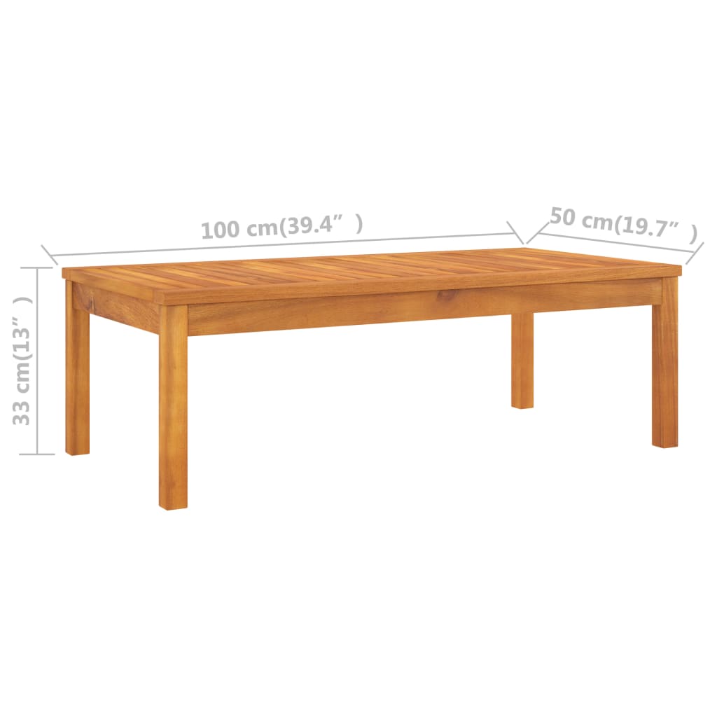 5 Piece Garden Lounge Set with Cushions Solid Acacia Wood