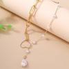 Elegant Water Drop Pearl Choker Necklaces Pendants for Women Girls Party Jewelry Gifts