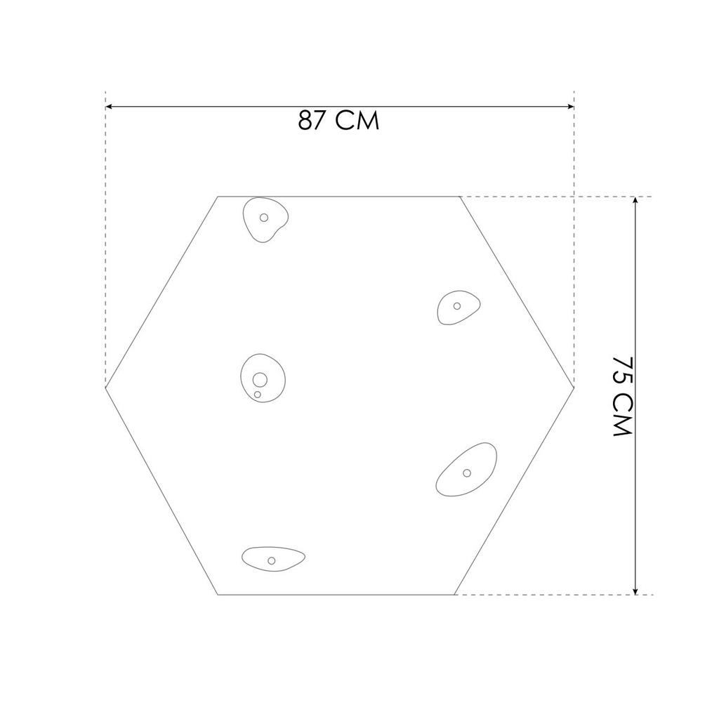 Climbing Wall Cube 1 White - Coloured Grips