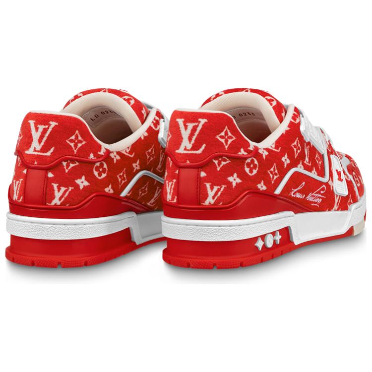Louis Vuitton Lv Trainer Sneakers 'Red Monogram' 1ABFSO
