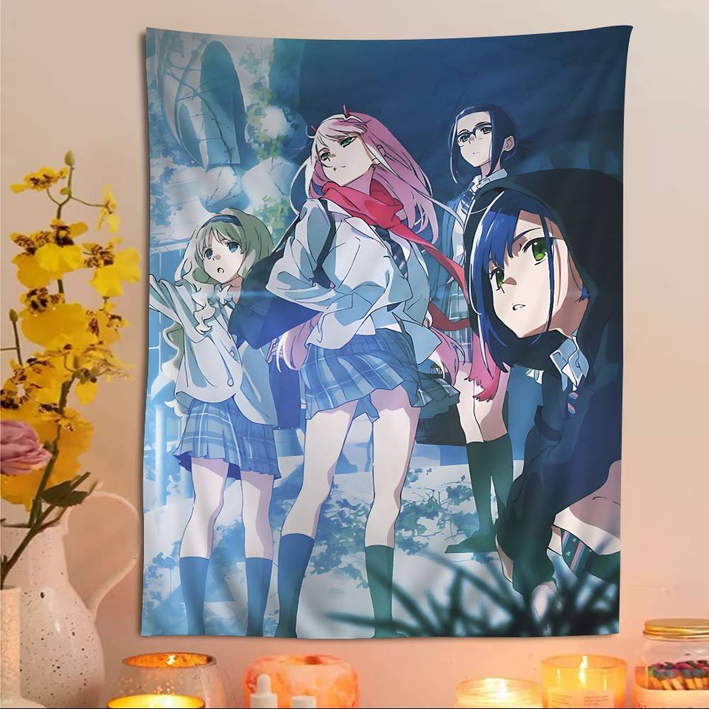 Darling In The Franxx Cartoon Hippie Wall Hanging Tapestries Art Science Fiction Room Home Decor Kawaii Room Decor
