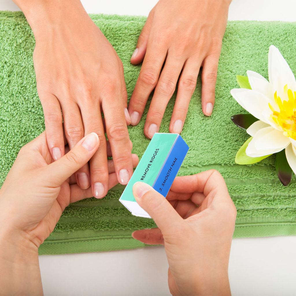 4-seitiger Nagelbuffer für Acryl- und Naturnägel Professioneller Maniküre-Feilenblock Maniküre-Buffer Polierblock Glänzendes Nagelwerkzeug