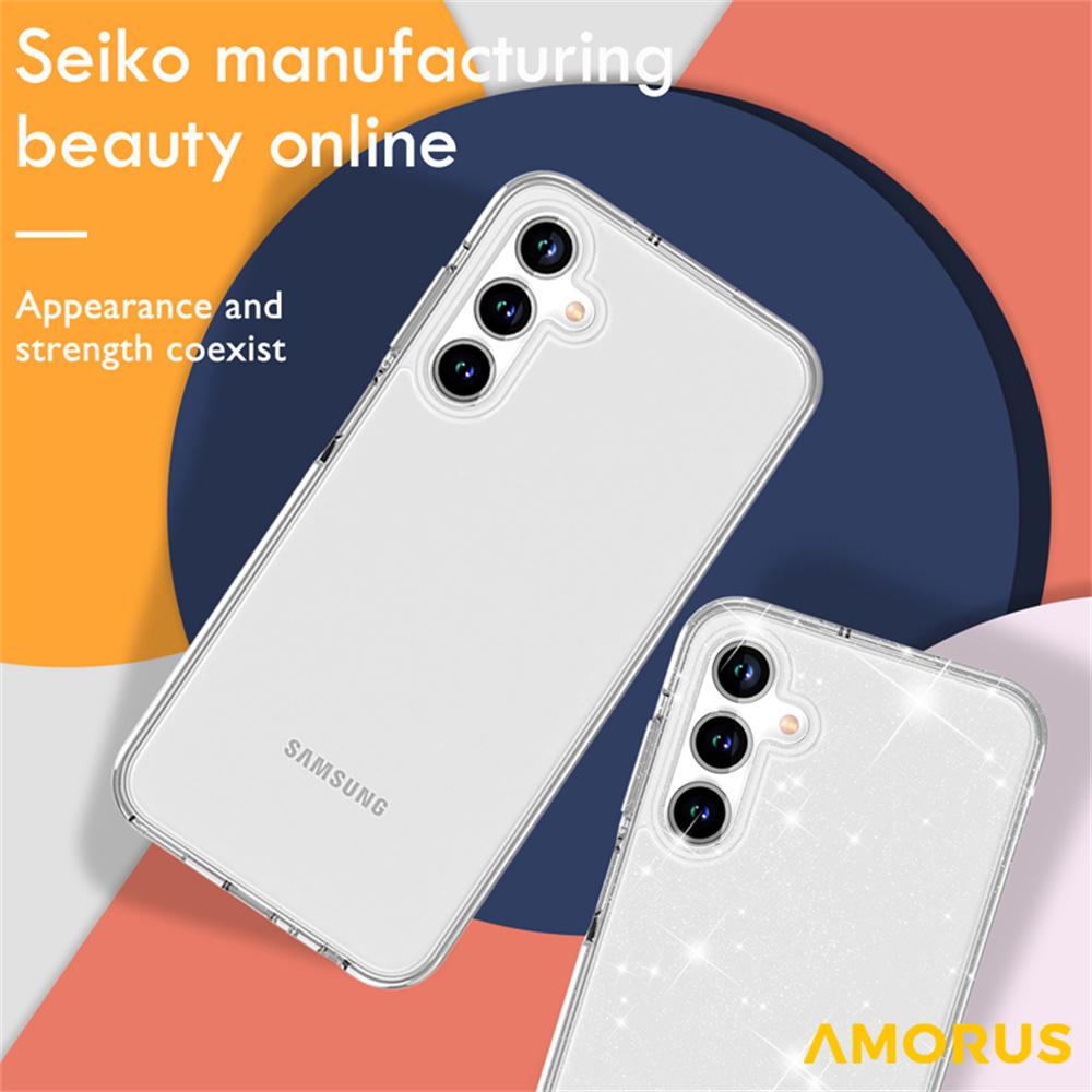 AMORUS For Samsung Galaxy A25 5G (Global) (161mm) Case Soft TPU Hard PC Back Shockproof Phone Cover