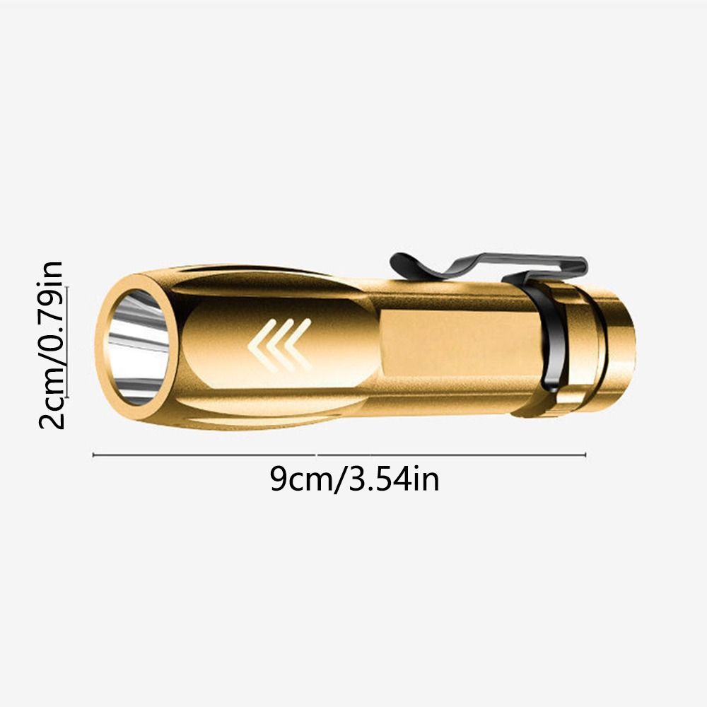 USB Rechargeable Emergency Torch Portable Pocket Camping Light Mini LED Flashlight Outdoor