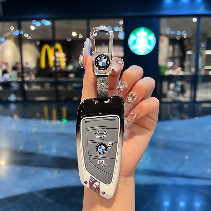 Car Key Case Cover Shell for BMW X1 X3 X4 X5 F15 X6 F16 G30 7 Series G11 F48 F39 520 525 F30 118i 218i 320i Keychain Accessories