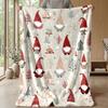 Winter Gnome Celebration Theme blanket Lightweight Warm Flannel Blanket Decorative Throw Blanket for Home Decoration