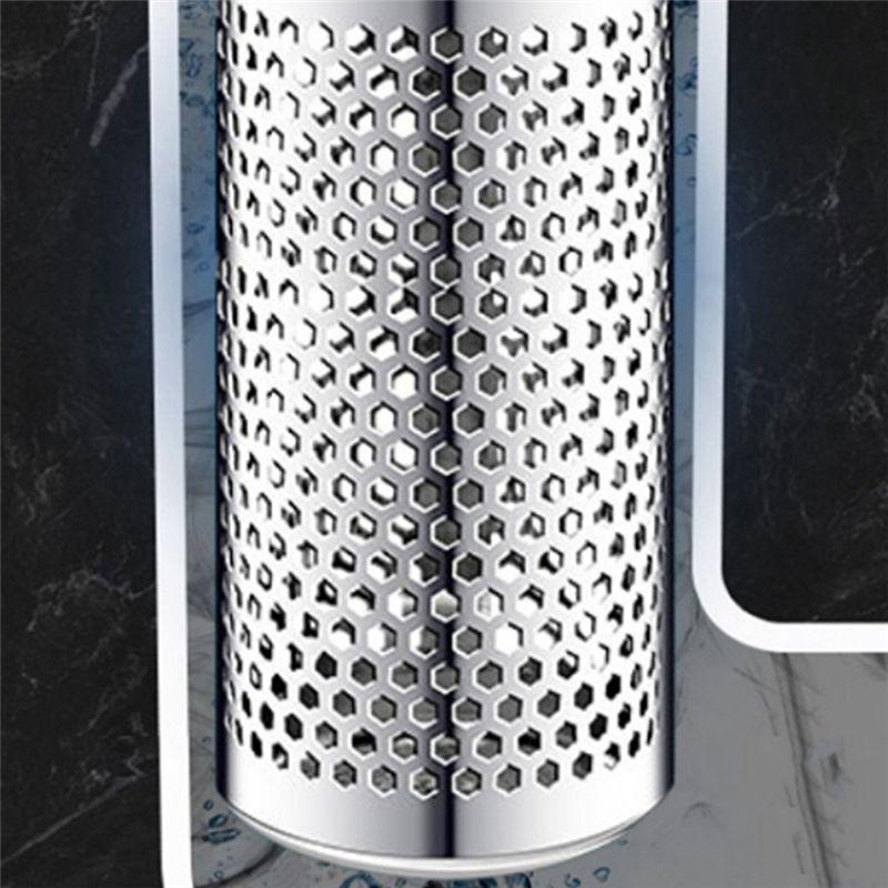 A84X-Bathroom Sink Stopper For 1.3-2.1 Inch, Sink Drain Filter With Removable Filter Basket Hair Catcher Durable Easy Install B