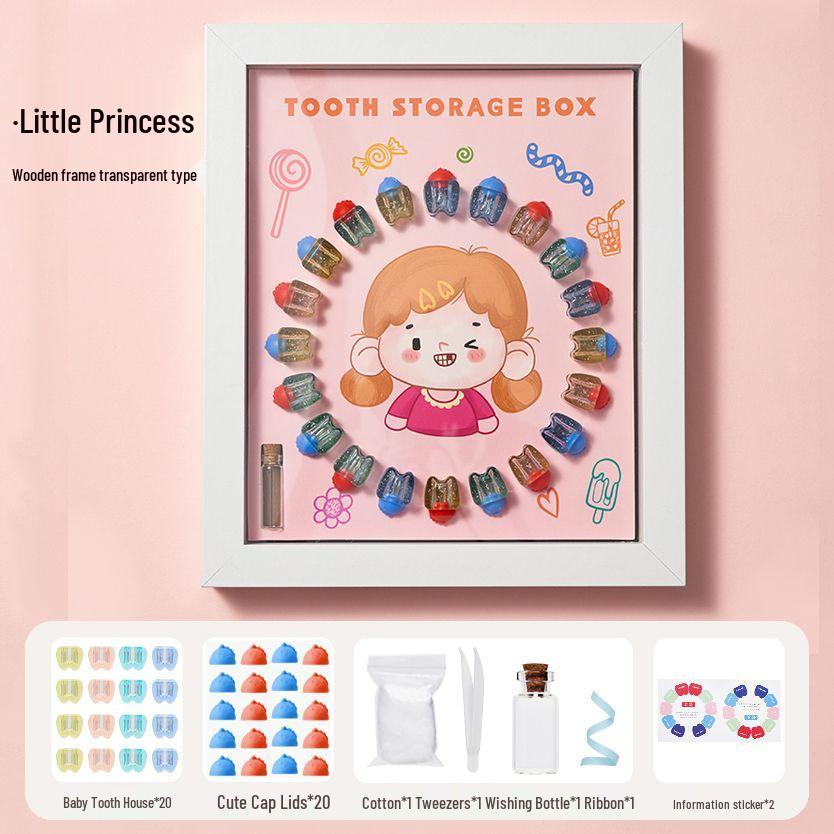 Children's Tooth Storage & Keepsake Box: Boy/Girl Baby Tooth Collection