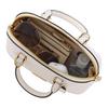 Coach Lara Zipper Closure Detachable Shoulder Strap Classic Gold Label Glossy Nappa Leather Handbag Women Handbag Chalk-White CEA01-IMCHK