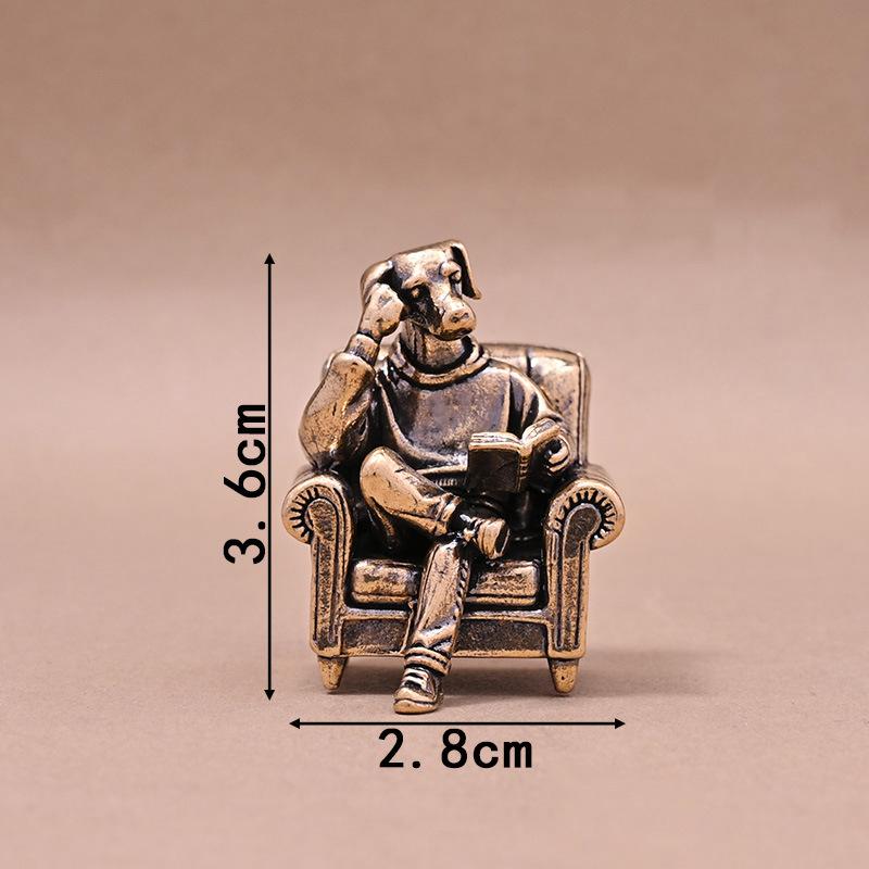 Dog Ceo Miniature Figurine Retro Desktop Office Decor Retro Desktop Office Decor Collectible Ornament