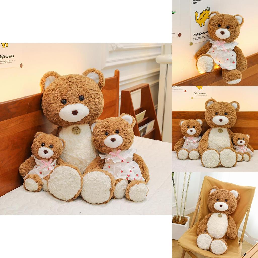 Cute Plush Bear Doll Adorable Stuffed Toy With Skirt Perfect For Girls Birthday Gift