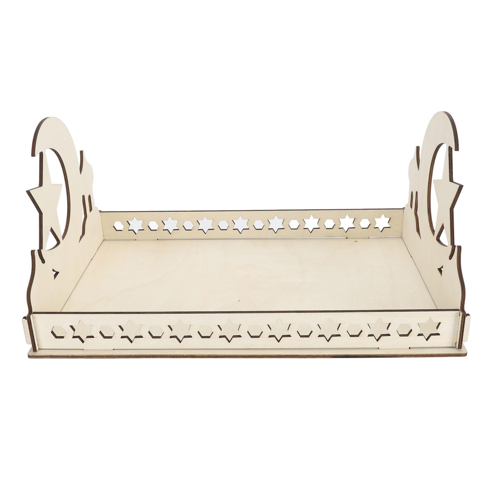 

Деревянный поднос для десертов Поднос для сервировки Рамадан Украшения для торта Конфеты Фрукты Принадлежности для вечеринки