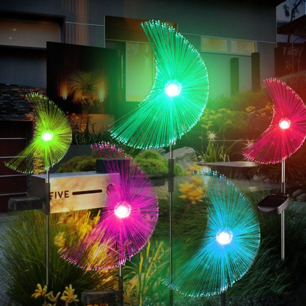 Waterproof Outdoor Solar Light Solar Powered Garden Solar Lights Fiber Optic LED Lamp  Community