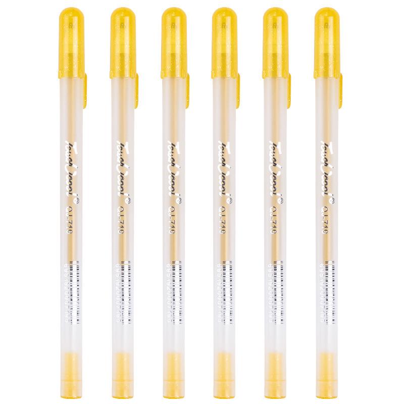 

Waterproof White & Metallic Highlight Pen for Art, Painting, Sketching, Journaling, and Black Cardstock