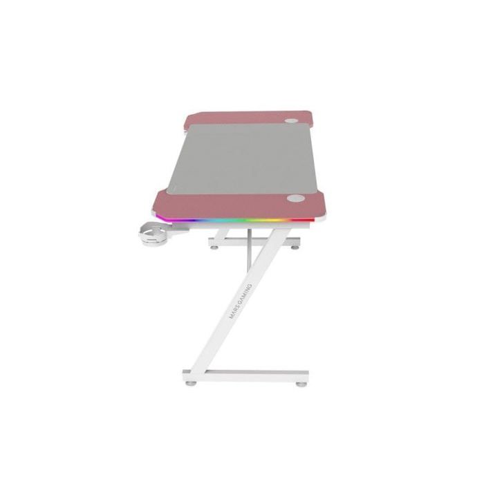 Bureau gaming - mars gaming - mgd-x120rgb - éclairage argb - surface en fibre de carbone - tapis xxl