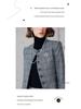2024 Women's Gray Plaid Two-Piece Suit – Korean Style Formal Jacket & Skirt for Early Autumn
