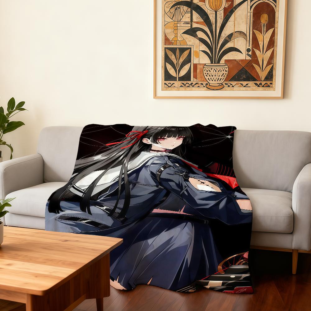 Game W-Wuthering Waves Chisa Blanket Super Warm Comfortable Plush Throw Blanket Child Home Sofa Bedroom Gift
