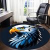 1pc Eagle Emblem Office Round Area Rug, Under Office Chairs Bedroom Living Room Home Decor, Room Deco