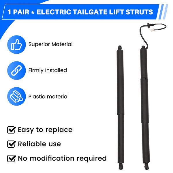 1 Pair Tailgate Lift Support Rods for 2020-2022 Tesla Models (150060100A, 150060200A)