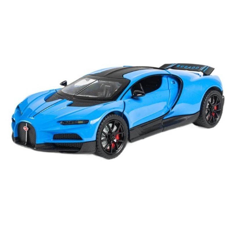 1/24 Bugatti Tourbillon with Spray Supercar Alloy Model Car Toy Diecasts Metal Casting Sound and Light Car Toys for Children Vehicle