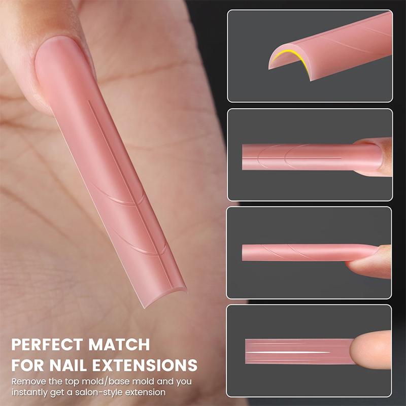 60/120/240 Pezzi Forme Doppie per Unghie a Sandwich Forme per Estensioni Unghie Ovale Forma Superiore e Inferiore Per Estensioni Unghie Veloci Strumenti per Manicure