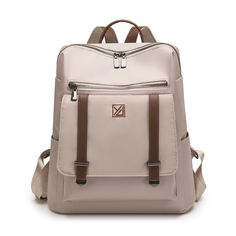 Color Block Nylon Backpack Outdoor Women's Large Capacity Backpack