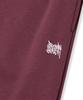 BROWNBREATH Tag Wide Sweat Pants - Burgundy