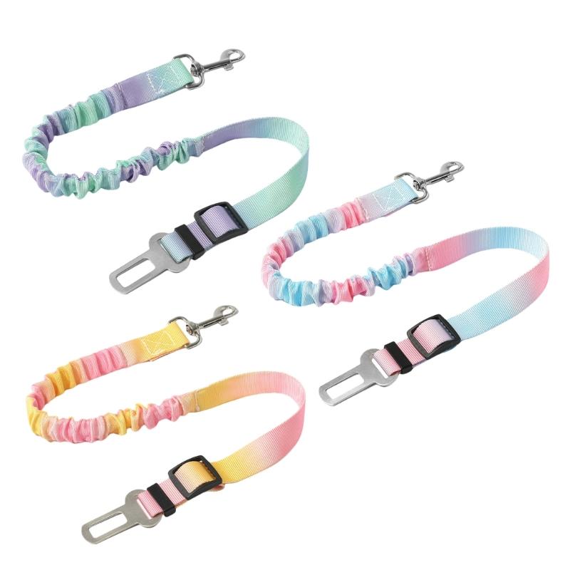 3lots Secure Dog Car Leashes Durability Nylons Dog Belt Pet Safety Seatbelt Canine for Drive Pet Safety Belt 1