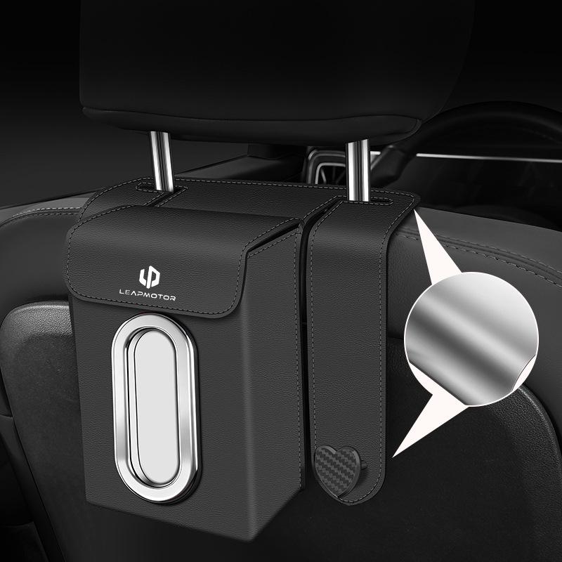 Versatile Car Tissue Box: Hang on Armrest, Seat Back, or Dashboard.