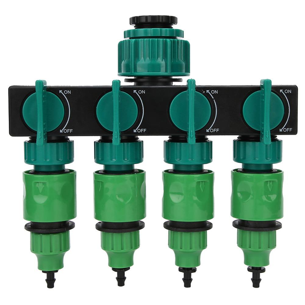 Plastic Hose Splitter Green Water Spigot Splitter Durable Hose Tap Splitter  Lawn Irrigation