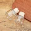 30ml High-End Glass Perfume Bottle with Wood Grain Snap-on Lid - Empty Refillable Fine Mist Dispenser