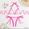 Sexy Zweiteiliger Bikini im Neckholder-Stil, Europäisch & Amerikanisch - Damen Bademoden Kollektion 2026