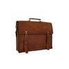 17 In Leather Satchel Messenger Bag Laptop Briefcase Office School Shoulder Bags