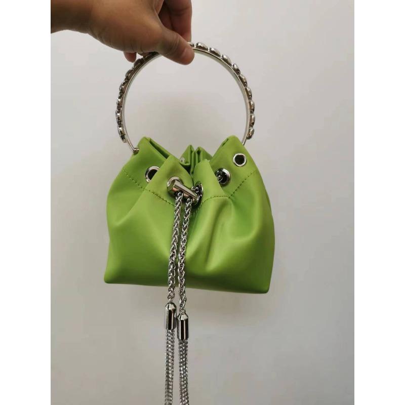 Women Bag High Quality Silk Bucket Bags Diamonds Female Personalized Shoulder Tassels Chains Handbags For Women Crossbady Bag