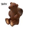 Wall Protector Pad Bear Door Handle Stopper Adhesive-Free Silicone Lever Stop Anti-collision Bumper Noise Reduction Home Office Protection