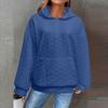 Women's Fashionable Casual Solid Color Long Sleeved Hooded Pocket Pullover Sweater Sweatshirt Top