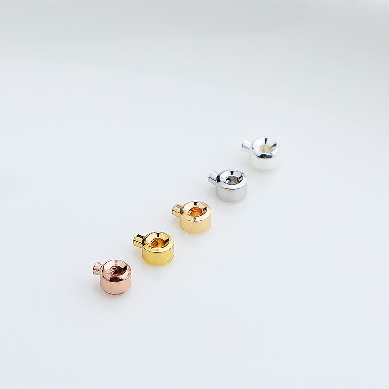 14K Gold-Filled Bead Snap Clasp for DIY Bracelet/Necklace Making