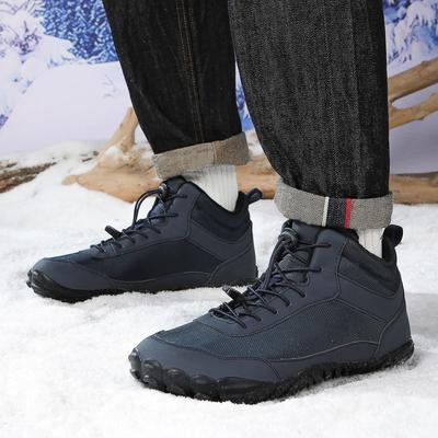 Factory Direct Sales of New 2024 Autumn and Winter Velvet Waterproof Snow Boots Warm and Breathable Couple High-top Casual Cotton Shoes