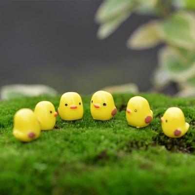 10 pezzi BeautyMood Miniature Fairy Garden Mandria di polli (Giallo)