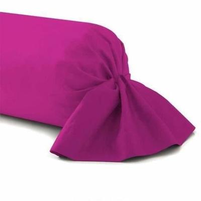 Bolster Cushion - HOMEROKK - 45 X 135 Cm - 100% Cotton - Machine Washable - Fuchsia